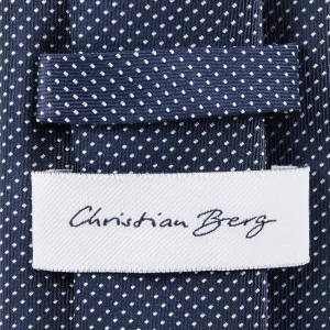 Christian Berg Men Krawatte Aus Seide (7cm) – Marineblau 6