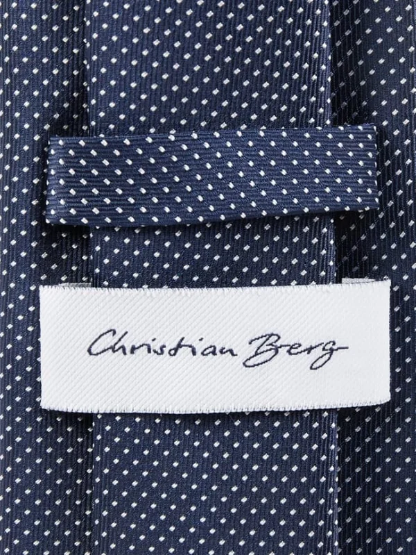 Christian Berg Men Krawatte Aus Seide (7cm) – Marineblau 3
