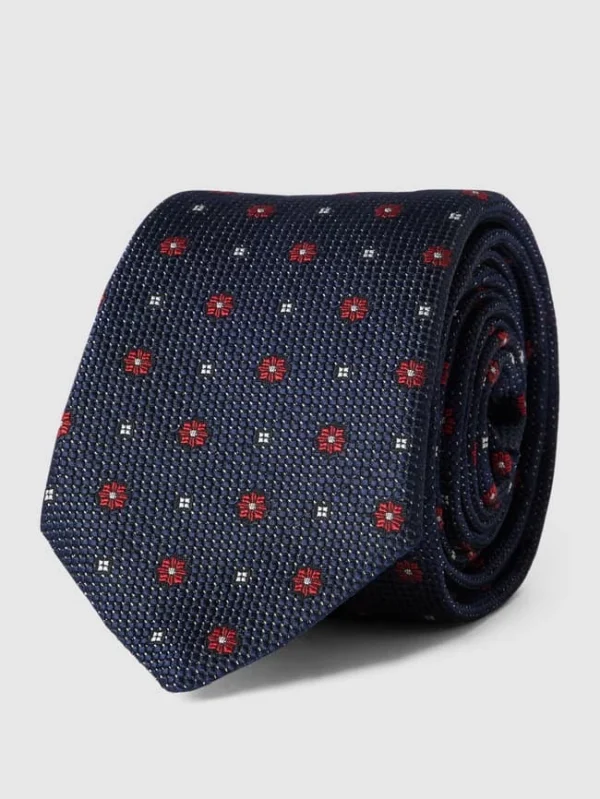 Tommy Hilfiger Krawatte Mit Floralem Allover-Muster – Rot 3