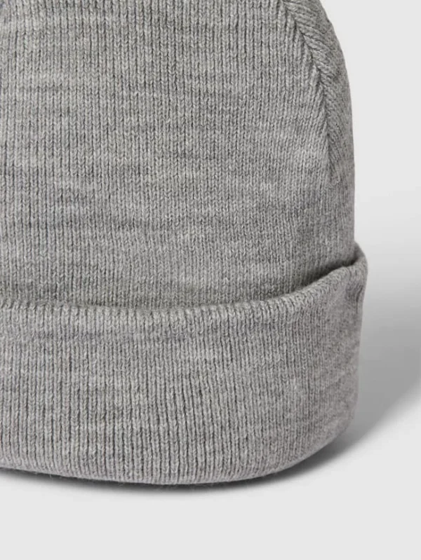 MCNEAL Beanie Mit Breitem Umschlag – Hellgrau Meliert 3