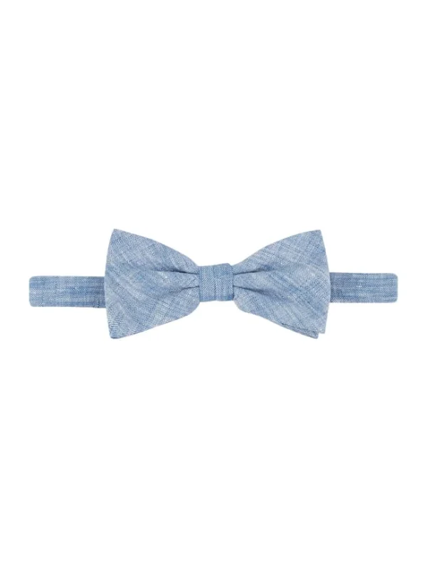 Seidenfalter Fliege Und Einstecktuch Im Set – Blau 4
