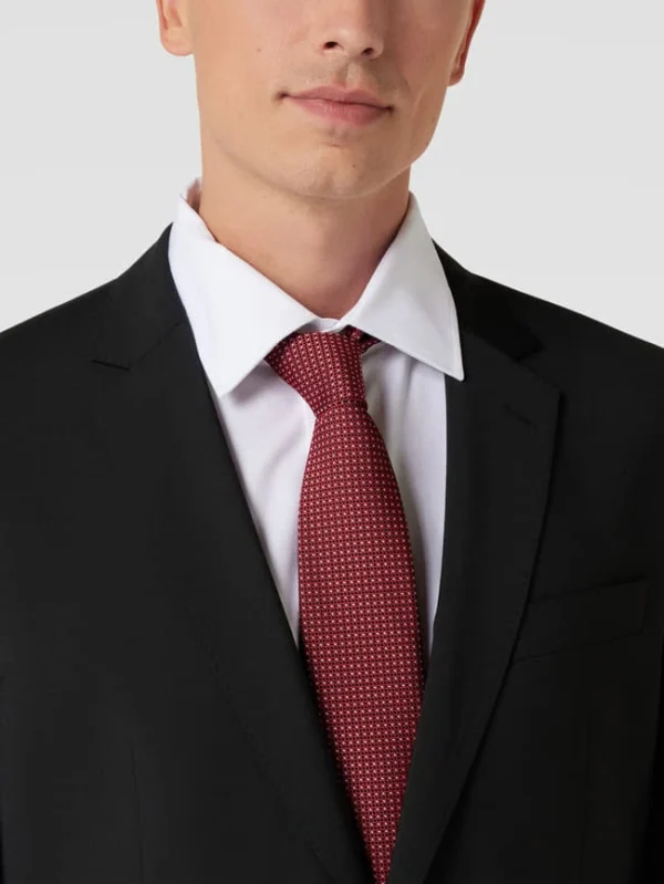 BOSS Krawatte Mit Allover-Muster (7,5 Cm) – Rot 1