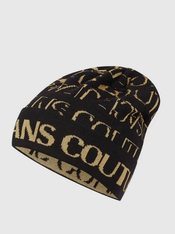Versace Jeans Couture Mütze Mit Logo-Muster – Schwarz 1