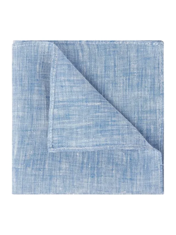 Seidenfalter Fliege Und Einstecktuch Im Set – Blau 3