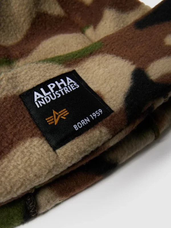 Alpha Industries Mütze Und Handschuhe Aus Fleece Im Set – Khaki 3