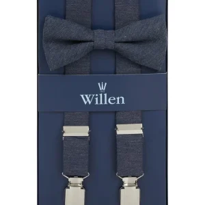 Willen Hosenträger Und Fliege Im Set – Marineblau 10