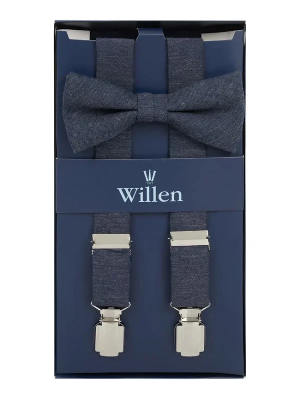 Willen Hosenträger Und Fliege Im Set – Marineblau 4