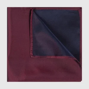 Seidenfalter Fliege Und Einstecktuch Im Set – Aubergine 7