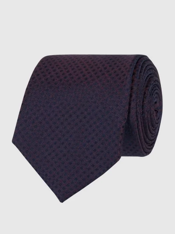 Jake*s Krawatte Aus Seide (6,5 Cm) – Bordeaux Rot 1