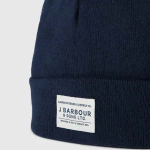 Barbour Beanie Mit Label-Patch Modell ‚Nautic‘ – Dunkelblau 6