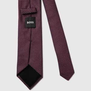 BOSS Krawatte Mit Allover-Muster (7,5 Cm) – Bordeaux Rot 10