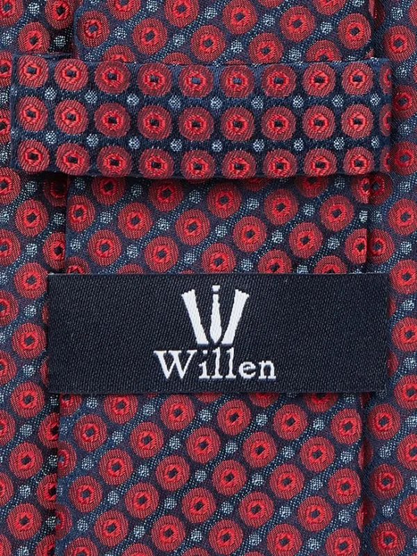 Willen Krawatte Aus Seide (7 Cm) – Rot 3