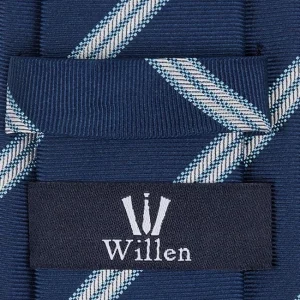 Willen Krawatte Aus Seide (6 Cm) – Marineblau 6
