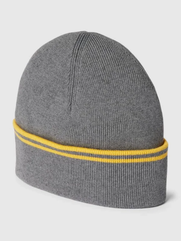 Esprit Beanie Mit Woll-Anteil Und Label-Stitching – Mittelgrau 1