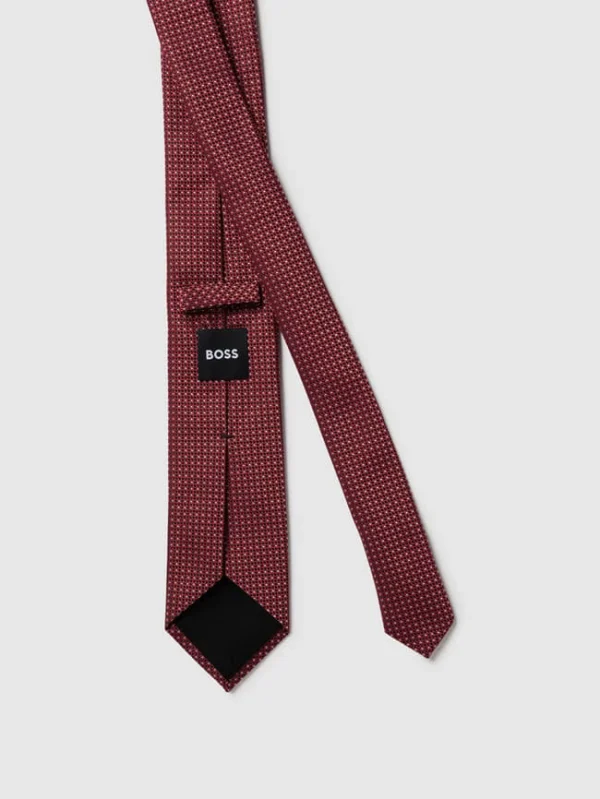 BOSS Krawatte Mit Allover-Muster (7,5 Cm) – Rot 4