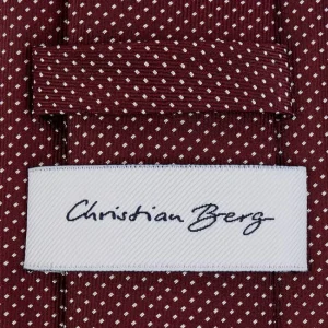 Christian Berg Men Krawatte Aus Seide (7cm) – Bordeaux Rot 6