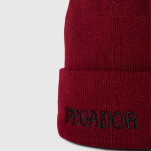 Pegador Beanie Mit Label-Stitching Modell ‚GLENDALE‘ – Bordeaux Rot 6