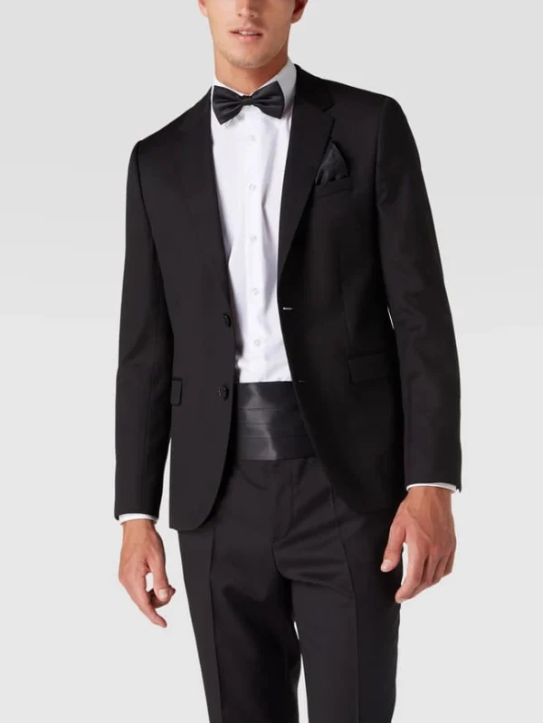 Profuomo Fliege, Einstecktuch Und Kummerbund Im Set – Schwarz 1