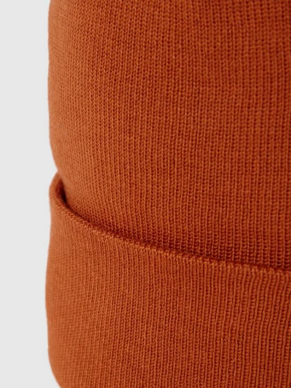 S.Oliver RED LABEL Beanie Mit Breitem Umschlag – Orange 3