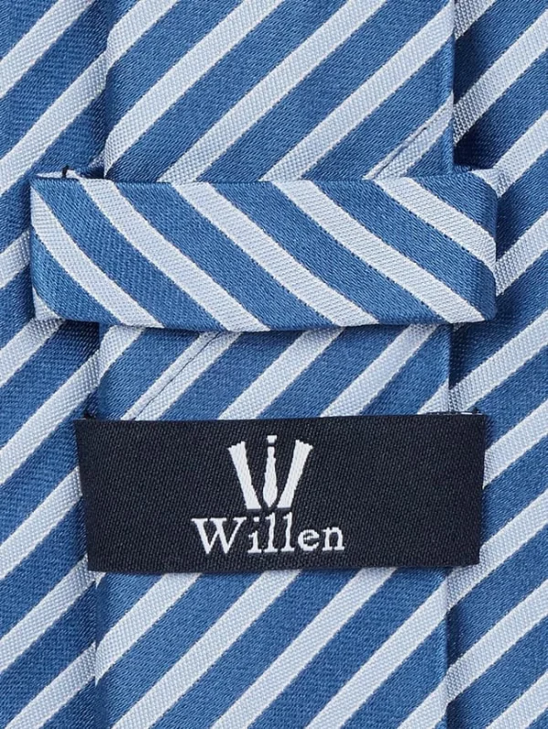 Willen Krawatte Aus Seide (7 Cm) – Blau 3