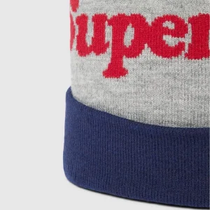 Superdry Pudelmütze Mit Label-Print – Dunkelblau 6