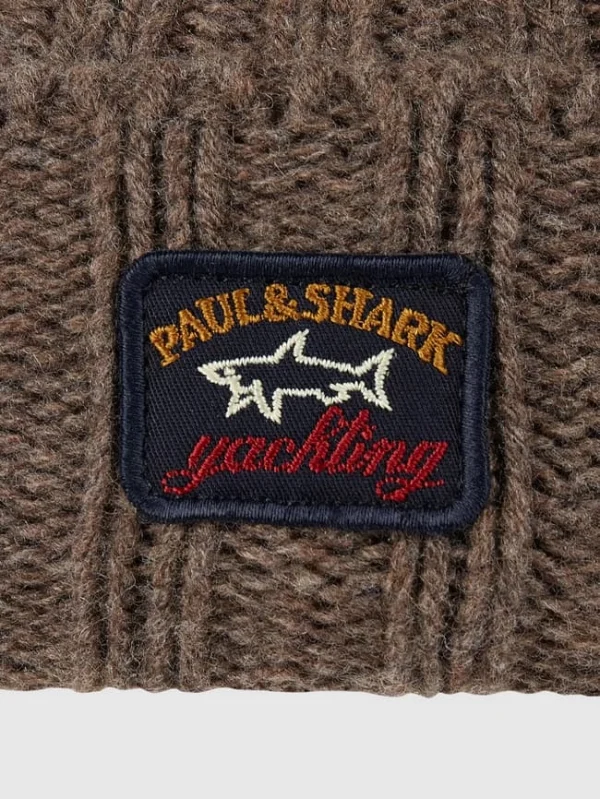 Paul & Shark Mütze Aus Schurwolle – Mittelbraun 3