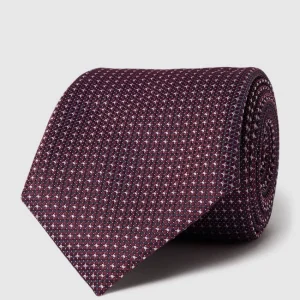 BOSS Krawatte Mit Allover-Muster (7,5 Cm) – Bordeaux Rot 8