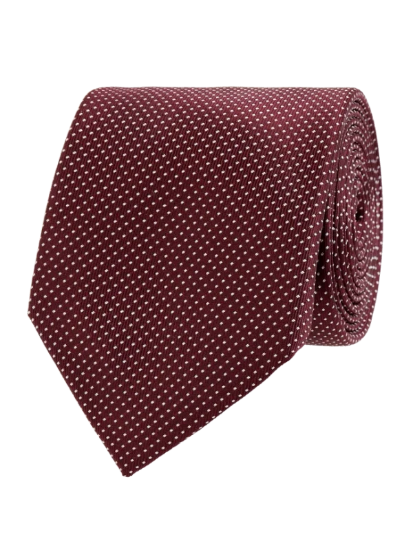 Christian Berg Men Krawatte Aus Seide (7cm) – Bordeaux Rot 1