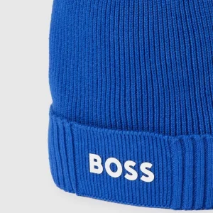 BOSS Beanie Mit Label-Print Modell ‚Asic_Beanie‘ – Royalblau 6