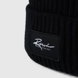 REVIEW Beanie Mit Label-Patch – Schwarz 6