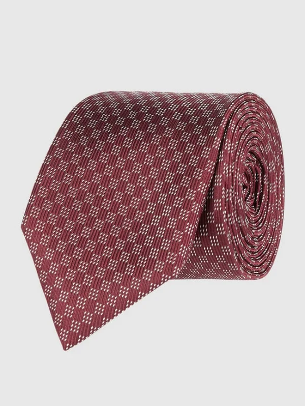 Blick Krawatte Aus Seide (6,5 Cm) – Bordeaux Rot 1