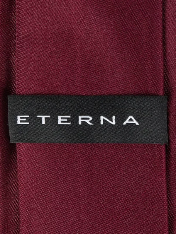 Eterna Krawatte Aus Reiner Seide (6 Cm) – Bordeaux Rot 3