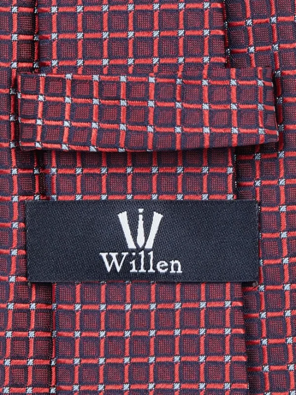 Willen Krawatte Aus Seide (7 Cm) – Rot 3