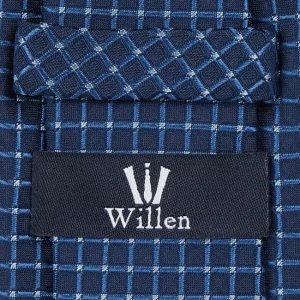 Willen Krawatte Aus Seide (7 Cm) – Blau 6