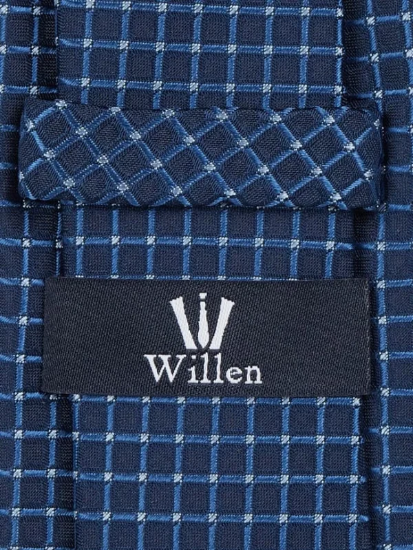 Willen Krawatte Aus Seide (7 Cm) – Blau 3