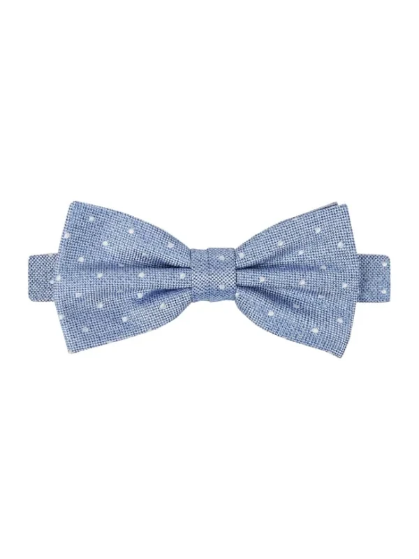 Seidenfalter Fliege Und Einstecktuch Im Set – Blau 4
