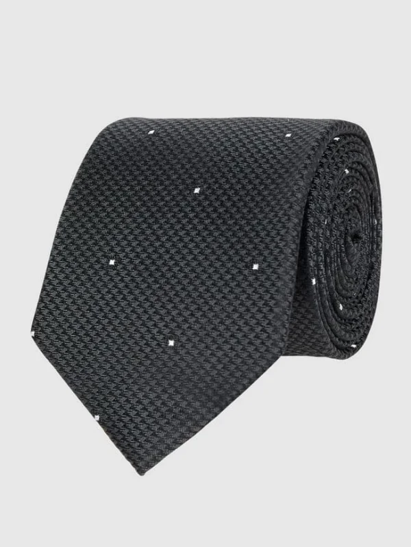 CK Calvin Klein Krawatte Aus Seide (6,5 Cm) – Schwarz 1