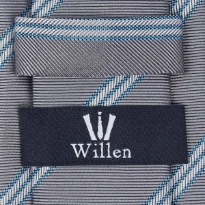 Willen Krawatte Aus Seide (6 Cm) – Mittelgrau 6
