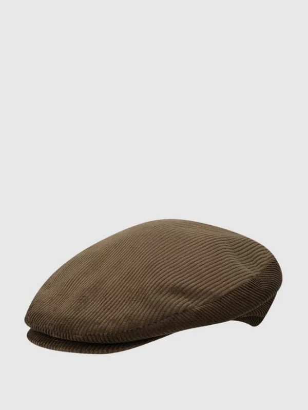 Müller Headwear Schiebermütze Aus Cord – Olivgrün 1
