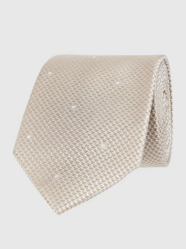 CK Calvin Klein Krawatte Aus Seide (6,5 Cm) – Beige 1