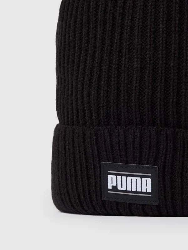 Puma Beanie Mit Label-Detail Modell ‚Ribbed Classic Cuff‘ – Schwarz 3