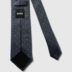 BOSS Krawatte Mit Allover-Muster (7,5 Cm) – Marineblau 10