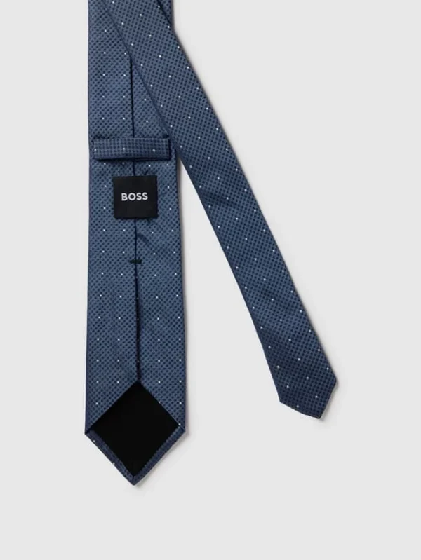 BOSS Krawatte Mit Allover-Muster (7,5 Cm) – Blau 4
