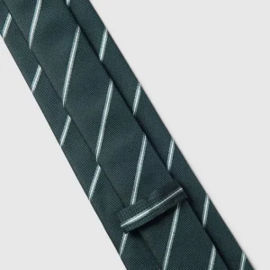 BOSS Seidenkrawatte Mit Streifenmuster – Grün 12