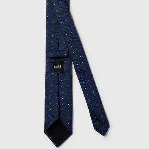 BOSS Krawatte Mit Allover-Muster (7,5 Cm) – Weiß 10