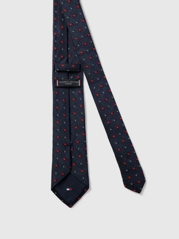 Tommy Hilfiger Krawatte Mit Floralem Allover-Muster – Rot 4