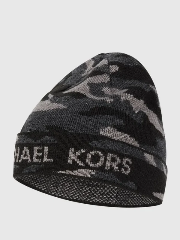Michael Kors Mütze Mit Camouflage-Muster – Schwarz 1