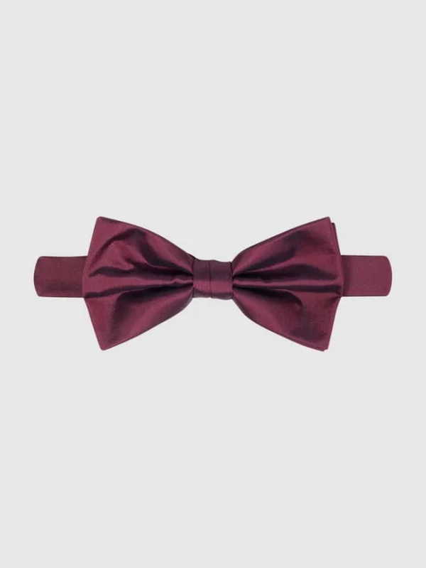 Seidenfalter Fliege Und Einstecktuch Im Set – Aubergine 4