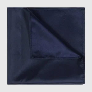 Seidenfalter Fliege Und Einstecktuch Im Set – Marineblau 7