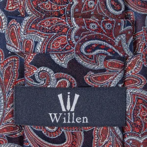 Willen Krawatte Aus Seide (7 Cm) – Rot 6